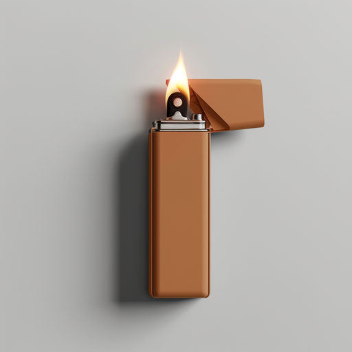 Realistic lighter clipart on white background