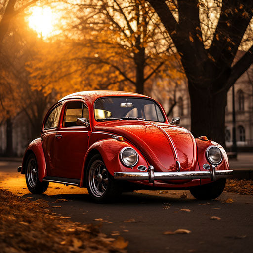Restyling of the classic car vw beatle