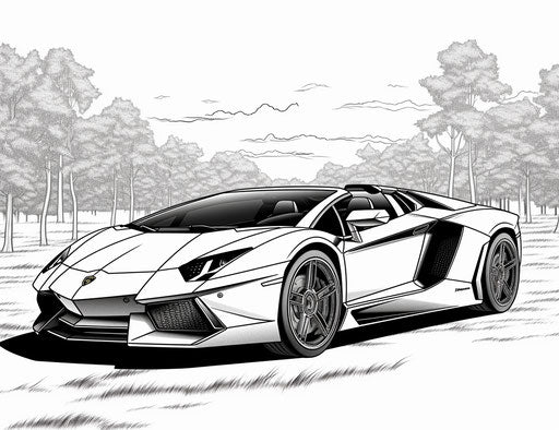Lamborghini coloring pages car black bedroom furniture set