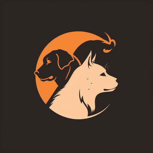 Pet-friendly logo for veterinary clinic or pet store