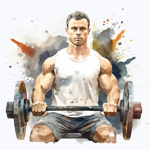 Gym clipart in the style of Oil painting