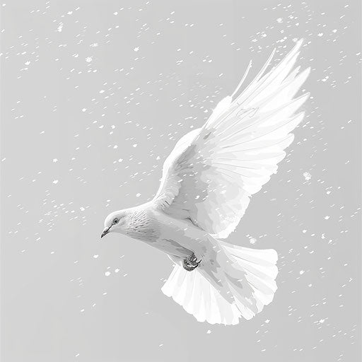 Realistic snow clipart on random flat background