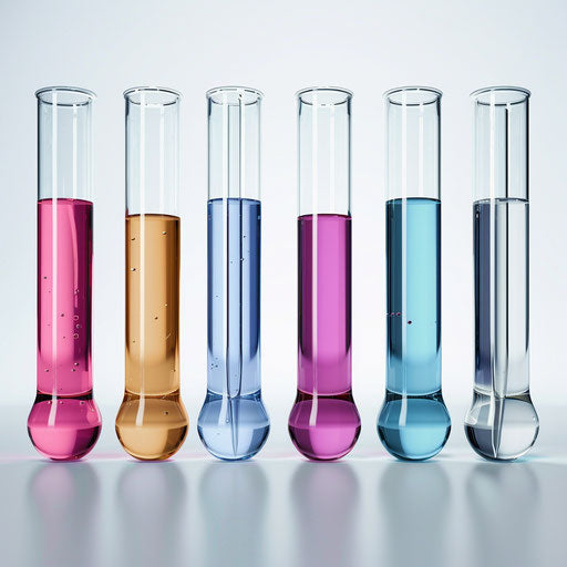 Realistic test tube clipart on white background