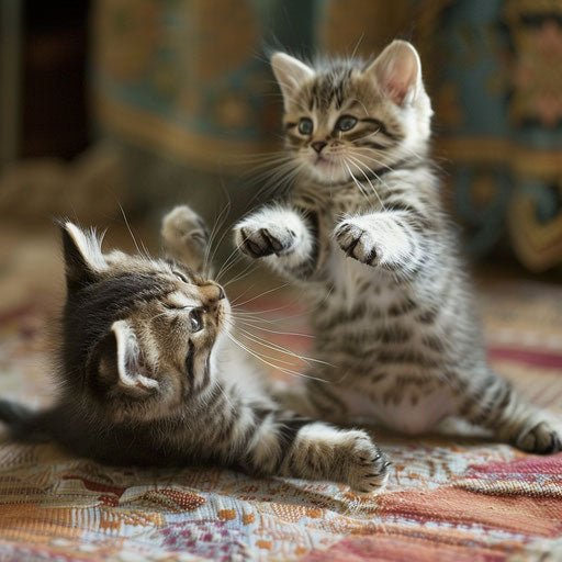 Fatcat kittens playing