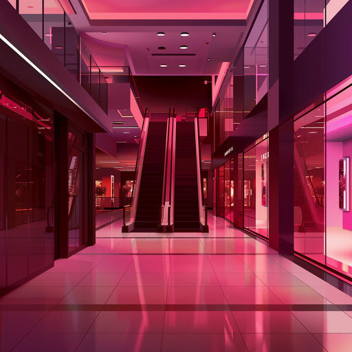 Hyper realistic mall detail on deep burgundy background
