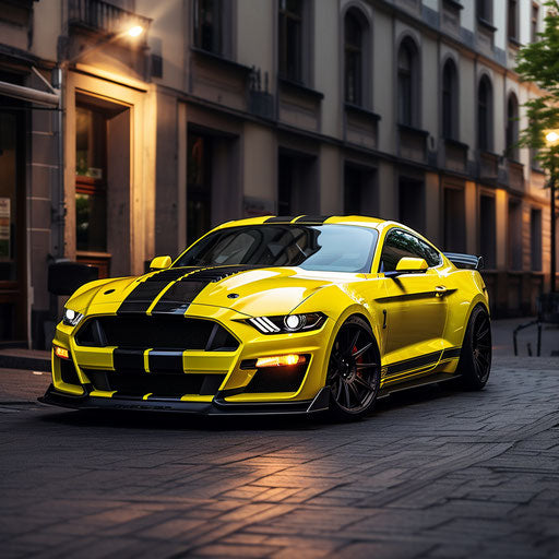 Mustang GT Shelby classic Bright yellow