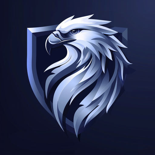 Professional eagle logo with a shield icon on a dark blue background, conveying trustworthiness