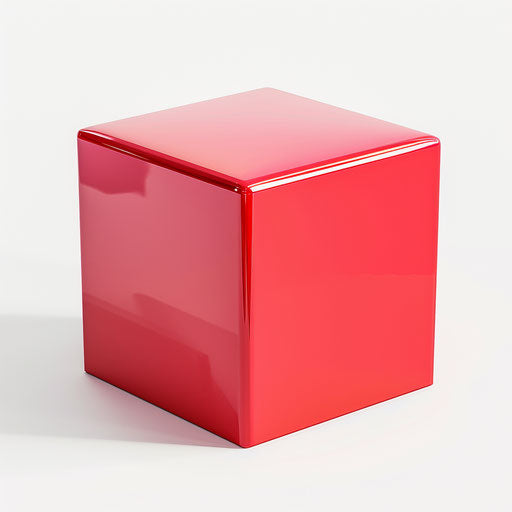 Realistic box clipart on white flat background