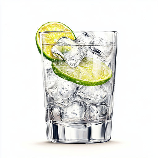 Realistic illustration of a Gin, high resolution, isolated
