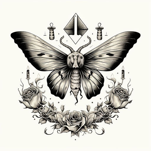 Moth Tattoo Sketch Collection
