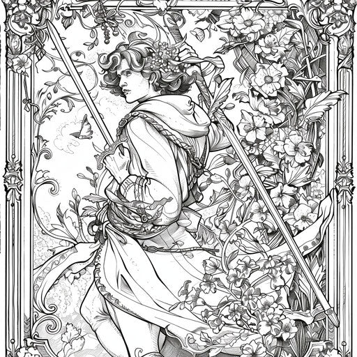 Heroic floral scenes with epic adventures