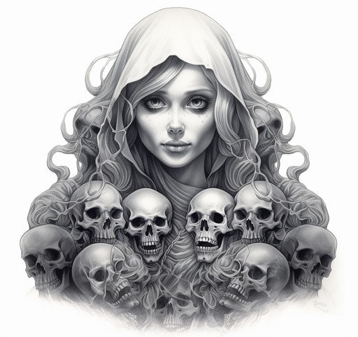 Tattoos for the little ones, ghost designs for teen girls