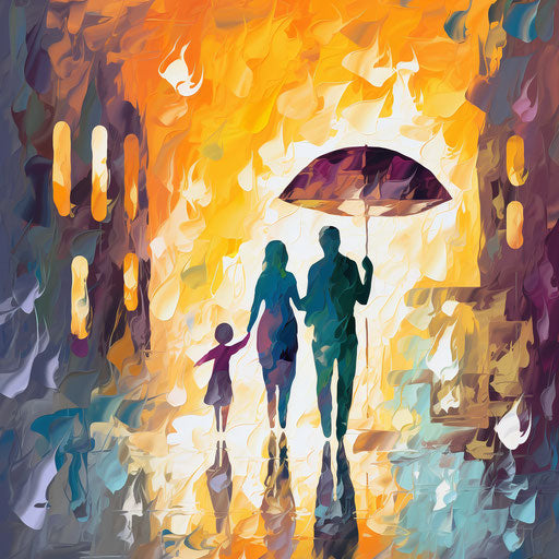 Insurance clipart in the style of Impressionistic Art, on a white background