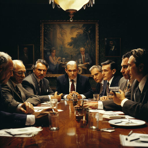 Professional investment meeting with high stakes