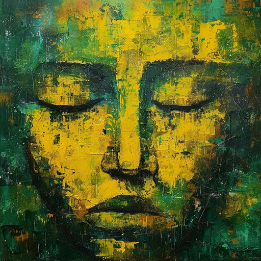 Sad emotion with closed eyes