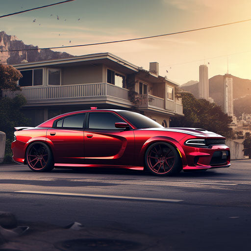 side view of the dodge charger hellcat
