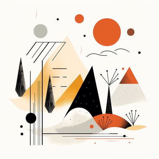 Drawing clipart in Minimalist style, on white background