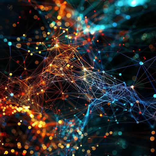 Abstract global network highlighting connections and networks