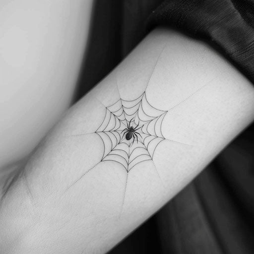 Minimalist spider web