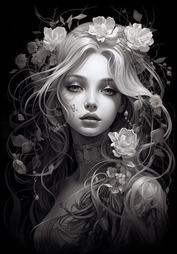 Spooky character illustration of the fairy princess