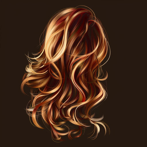 Realistic hairdresser clipart with random flat background