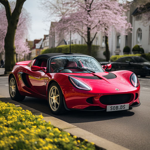 Lotus Elise classic bright cherry red