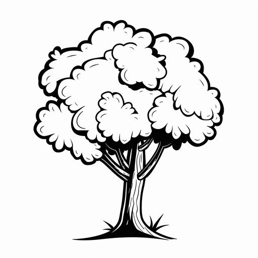 Simple tree sketch, in the style of Steve Sack