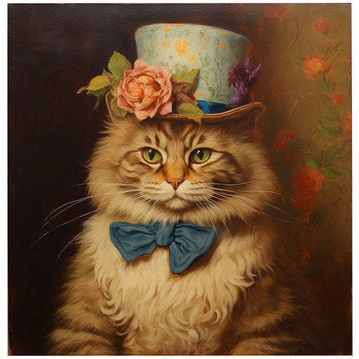 cat oil painting louis wain