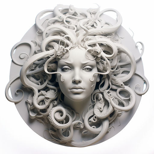 Medusa's Head, Tattoo Tattoos | Ambient Occlusion Style