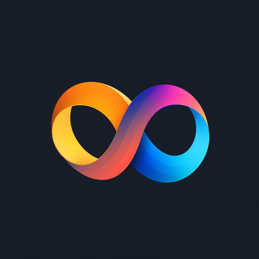 Interwoven ribbon logo symbolizing unity and continuity