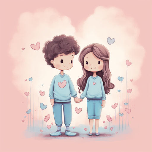 Sweet love quotes, pink and cyan style