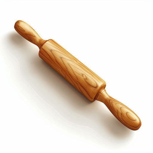 Rolling pin clipart in photo realistic style