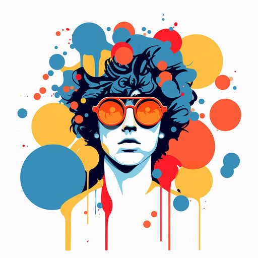 Pop clipart in the style of Minimalist, on a white background