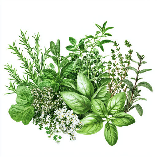 Realistic illustration of herbs, high resolution, isolated