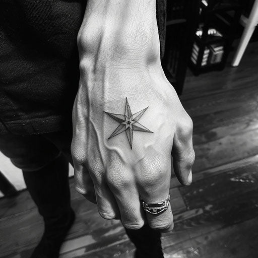 Tiny hand star tattoos, Steve McNiven style