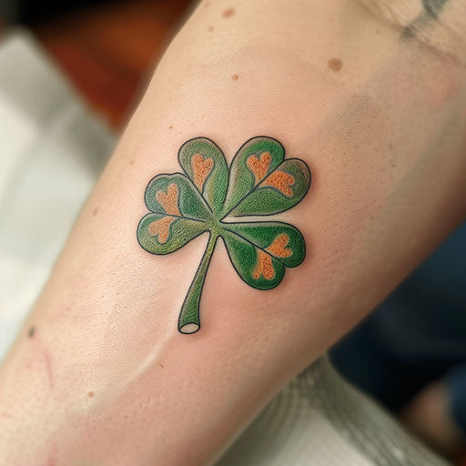 Vibrant Shamrock Tattoo Flash Set