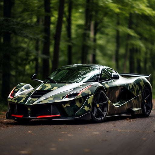 The classic Ferrari camouflage