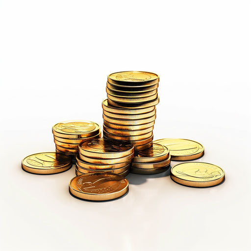 Money clipart in Minimalist style, on white background