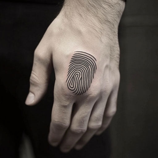 Minimalist tattoo with bold lines
