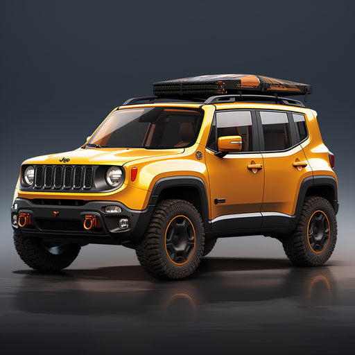 Classic side view of the jeep renegade