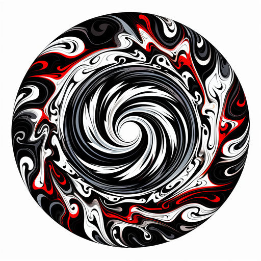 Circle clipart in the style of Chiaroscuro Art, on white background