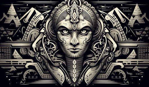 The Egyptian spirit in vector illustration