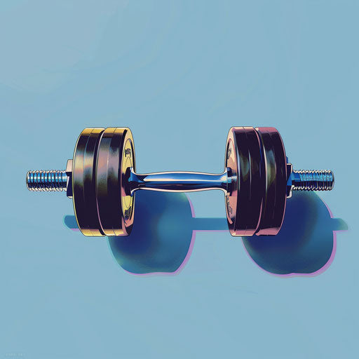 Weight clipart with random background and vintage filter