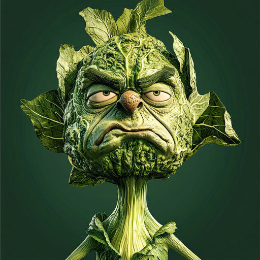 All-In-One Cabbage Caricature Clipart Graphics Package