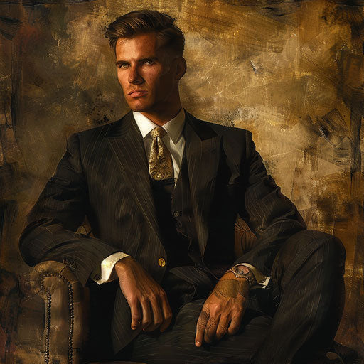 Business man from the golden age of commerce