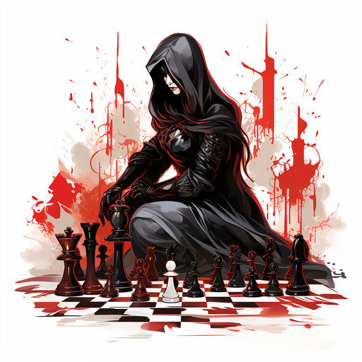 Game clipart in the style of Chiaroscuro Art, on a white background