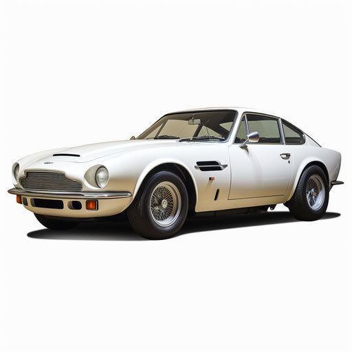 Aston Martin Vantage classic White background