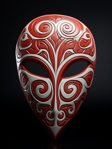 Tribal tattoo for an apple face in Celtic art style