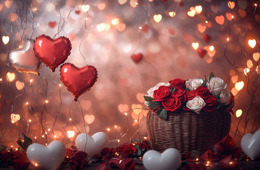 Hearts and roses for Valentine's