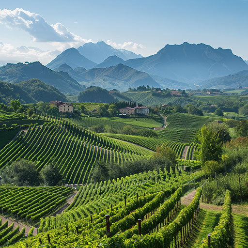 Wineries mountain, clear and bright
